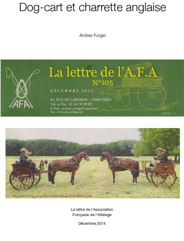 Andres Furger – Dog-cart et charrette anglaise