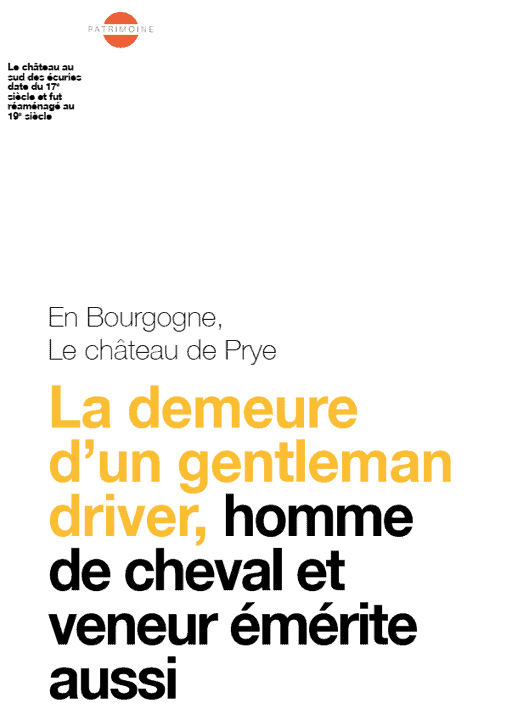 Andres Furger: Le chateau de Prye en Bourgogne