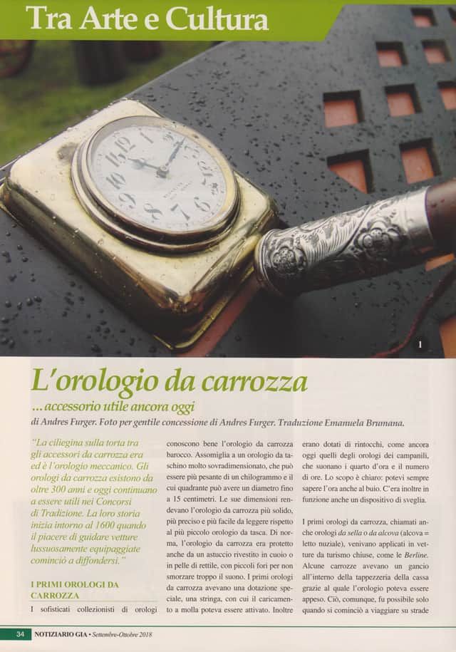 Andres Furger: L’orologio da carrozza