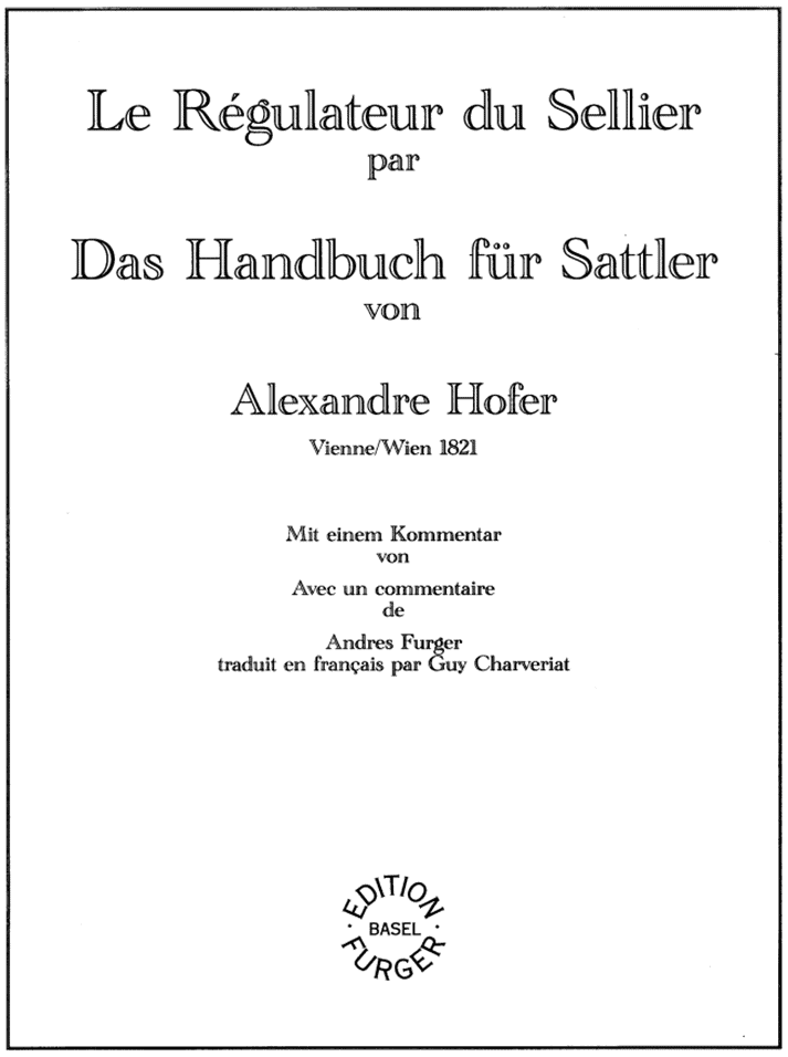 Das Handbuch für Sattler