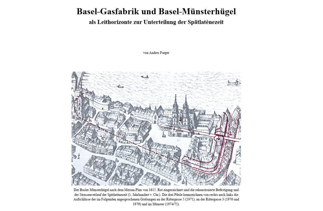 Andres Furger PDF-Deckblatt - Basler Leithorizonte